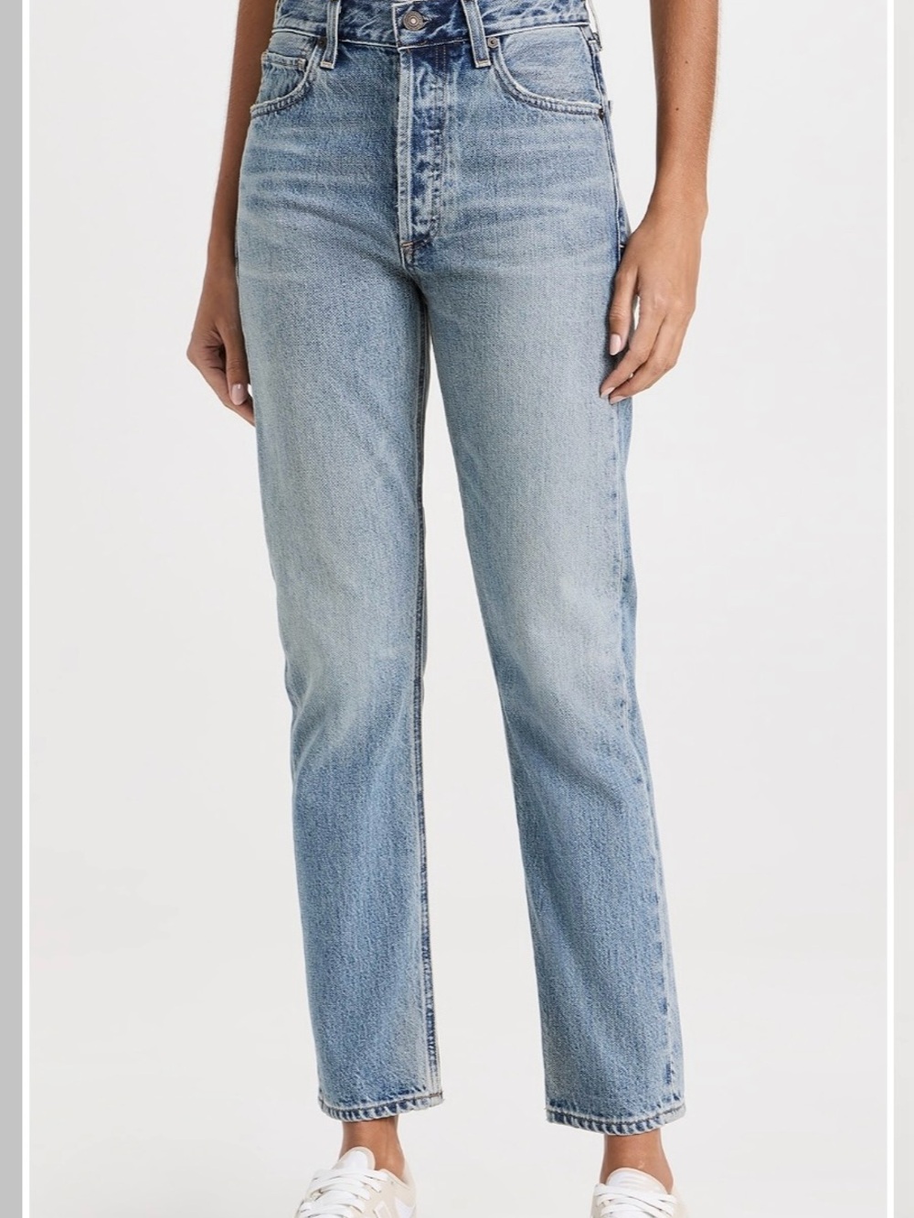 Citizens Of Humanity Light Blue Straight Leg Jeans - Picture 2 of 12